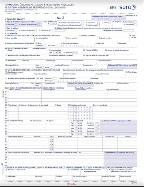 ᐈ Formulario De Afiliación Sura【pasos Formato Y MÁs】