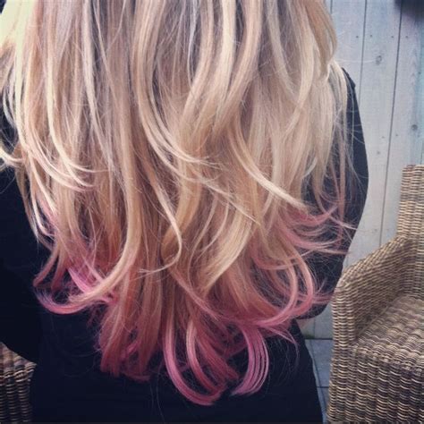 Pink Dip Dye Hair Pinterest