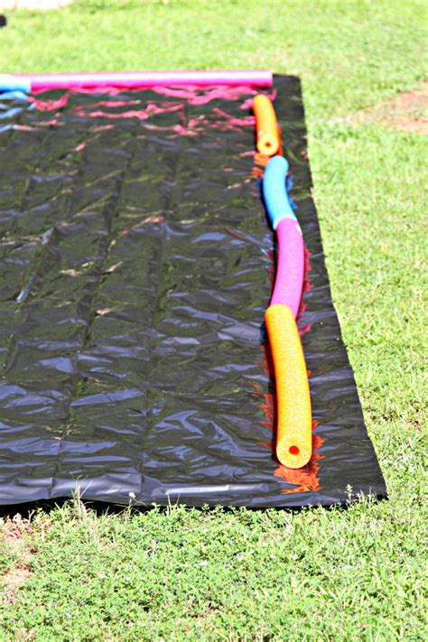Adding custom pool slides is a great way to increase the recreational use of your swimming pool while improving its visual appeal. DIY Slip and Slide - bell' alimento