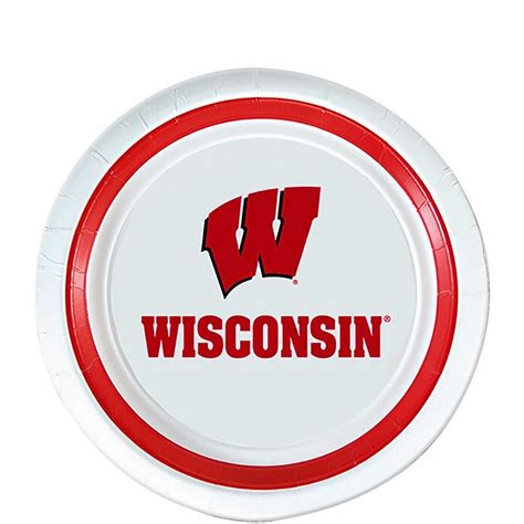 Wisconsin Badger Dessert Plates 12ct Party City