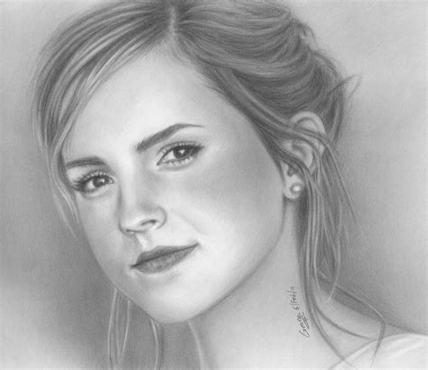 Grace In Progress A Pencil Portrait Of Emma Watson 2