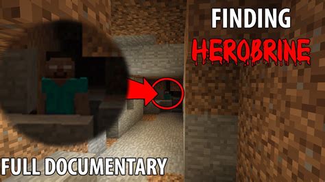 Finding Herobrine In Minecraft Full Documentary 5 Sightings Youtube