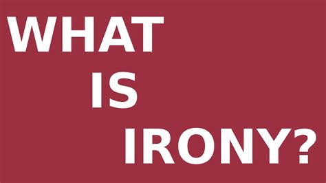 What Is Irony Situational Verbal And Dramatic Figures Of Speech By