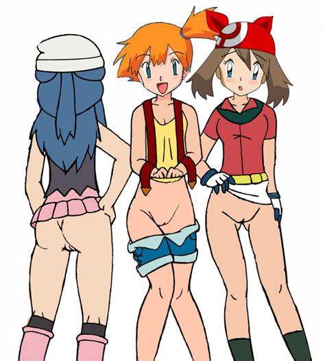 Rule 34 Artist Request Ass Blush Bottomless Dawn Pokemon Female Female Only Human Human Only