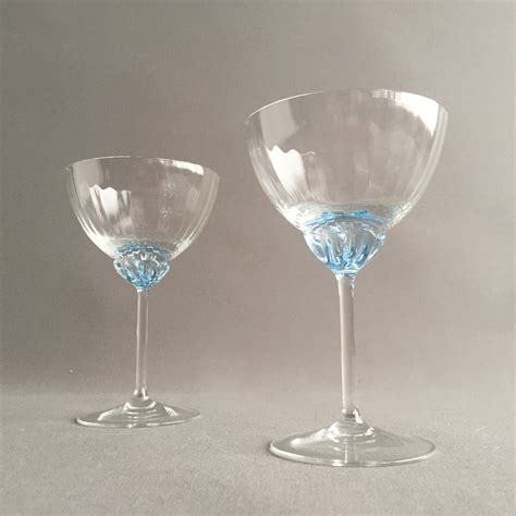 vintage coupe stem champagne glasses