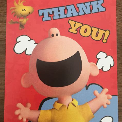 Tarjeta De Agradecimientofiesta Snoopy Charlie Brown And Snoopy