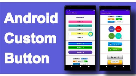 How To Design Button Custom Buttons Android Studio Youtube