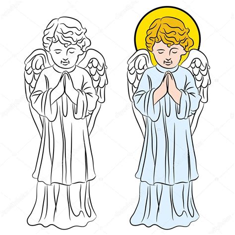 Praying Angel Stock Vector Image By ©cteconsulting 45707649