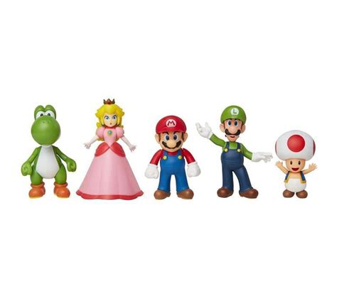 Pack De 5 Figurines Super Mario Bros Mario Et Ses Amis Jeux