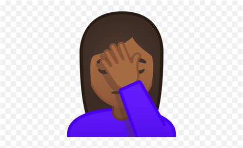 Woman Facepalming Emoji With Black Girl Face Palm Emoji Pngfacepalm