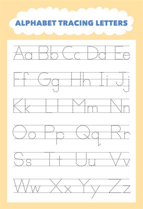 Printable Alphabet Tracing