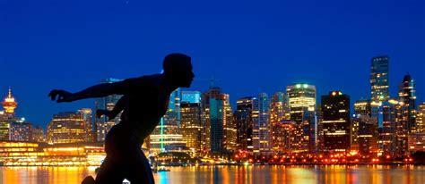 Vancouver Night Skyline Lees Physiotherapy