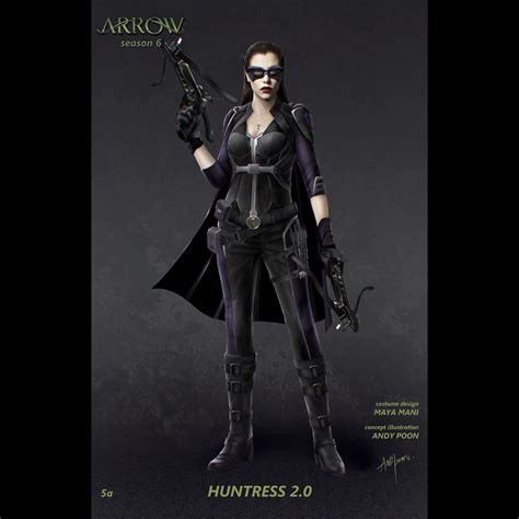 See What Huntress Almost Looked Like In Arrow Concept Art