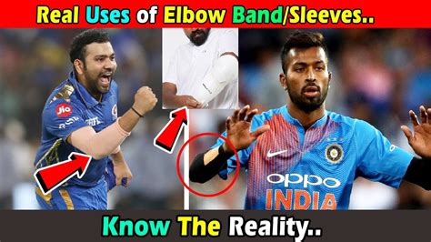 एलब बड क असल कम कय ह Real Use of Elbow Band or Elbow Sleeves in Cricket Player YouTube