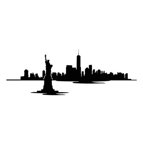 New York Skyline Waterfront Free Svg Files World Of Printables The