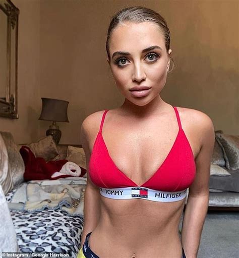 Love Islands Georgia Harrison Puts On Busty Display In A Plunging Cropped Blouse For Racy Snaps