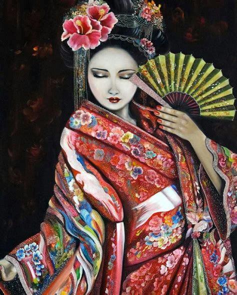 Business Strategy Create Smart Reader Japanese Geisha Oil Paintings