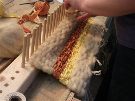 Totally Textiles Peg Loom Weaving At The Weald And Downland Museum