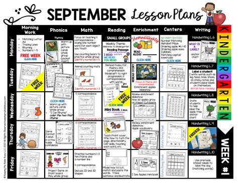 September Week 1 Lesson Round Up — Keeping My Kiddo Busy