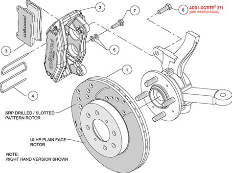 Wilwood Disc Brakes Front Brake Kit Part No 140 12996