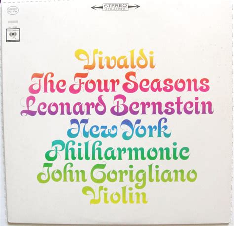 Vivaldi Leonard Bernstein New York Philharmonic The Four Seasons