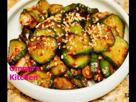 Stir in sesame seeds, and reduce heat to medium. Spicy Korean Cucumber Side Dish (오이무침) OiMuChim by Omma's ...