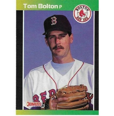 Bolton Tom Boston Red Sox Donruss 539 Baseball Trading Card 1989