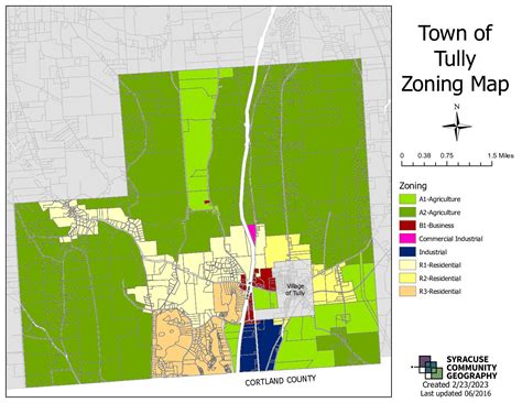 Town Of Tully Zoning Map Pdf Syracuse Community Geography