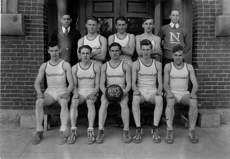 Newmarket High School 1931 1932 Basketball Team 800 Pixels Filion
