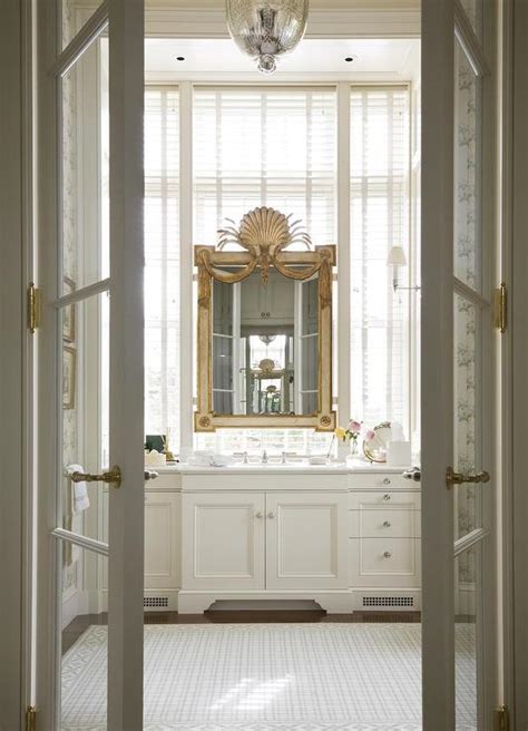 Home»interior doors»19 folding french doors design ideas. French Doors to Master Bathroom - Transitional - Bathroom