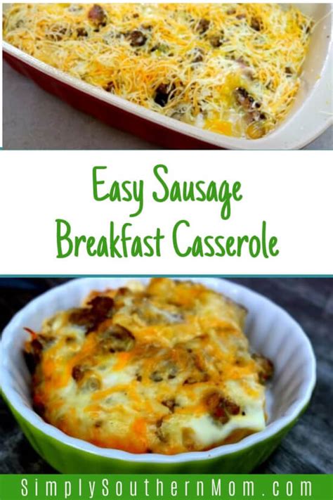 The Best Sausage Breakfast Casserole Recipe Simply Southern Mom