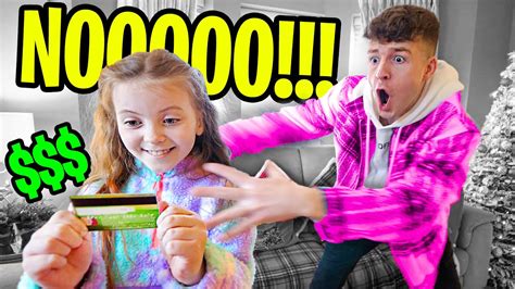 Little Sister Steals My Credit Card And Spends £1000 On Toys Youtube