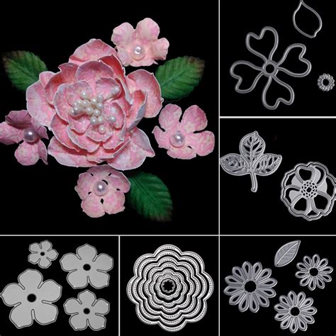 There are 4428 rose cut out for sale on etsy, and they cost $6.13 on average. Rose Flower Leaves Metal Cutting Dies Rose Dies for Scrapbooking Die Cuts for Sizzix DIY Paper ...