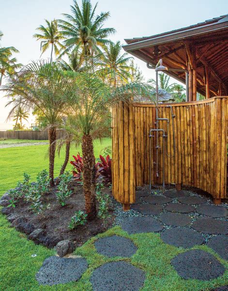 Refresh With These Tropical Outdoor Showers Hawaii Magazine