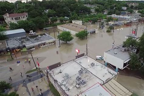 Drones Overhead View Captures Devastating Texas Flooding