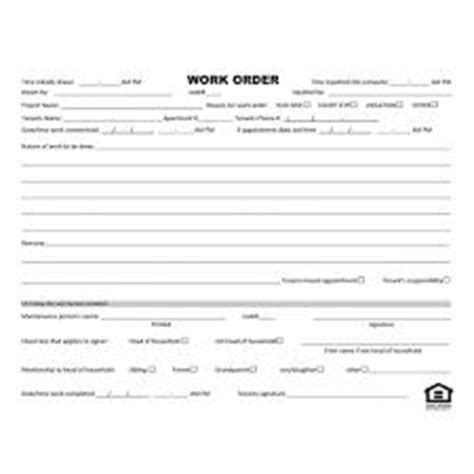 printable work order forms work orders work order forms invoice