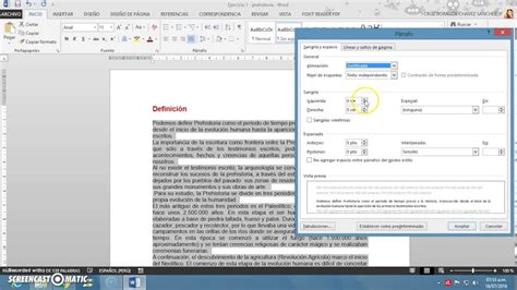 Espaciado E Interlineado En Word 2013 Youtube