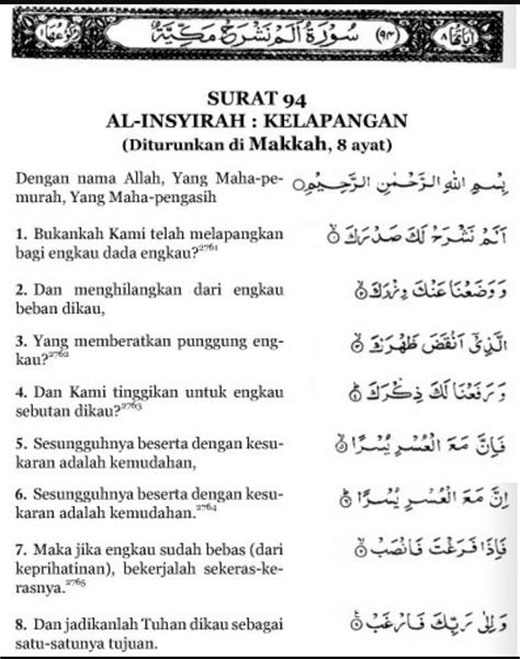 Lihat Makna Surah Al Insyirah Aamira Murottal Quran