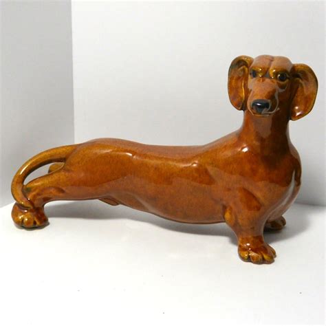 Royal Haeger Mid Century Modern Dachshund Figurine A Dogs Tale
