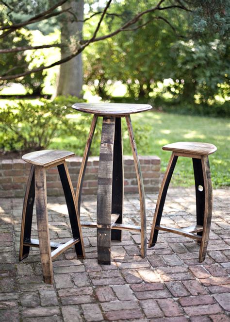 Bourbon Barrel Bar Table And Stools Bourbon Barrel Furniture Bourbon