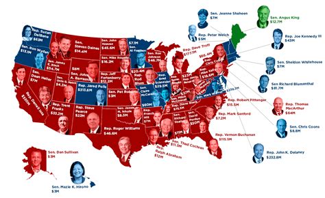 This Map Shows You The Richest Politician In Every State