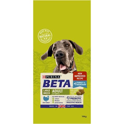 Beta Adult Large Breed Dry Dog Food With Turkey 14kg Mole Online
