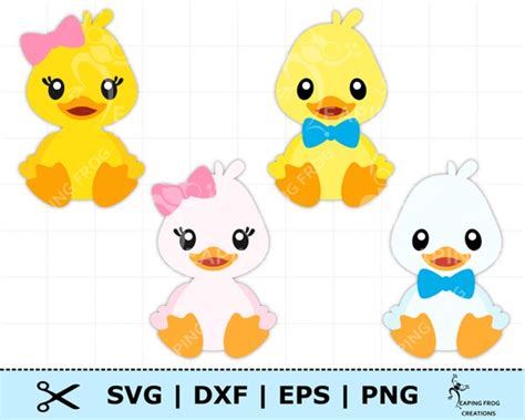 Rubber Ducky Svg Png 4 Versions Cricut Cut Files Layered Etsy