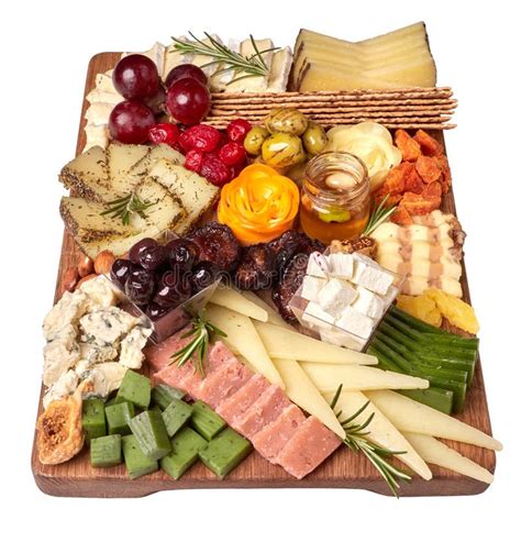 Cheese Platter Appetizers Boards With Assorted Cheese Honey Dried