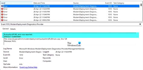 Autopilot Dll Wil Error Was Reported In Windows