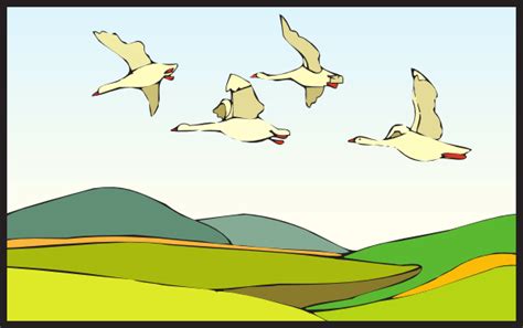 Geese In Flight Clipart Clip Art Library