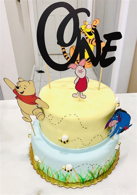 Winnie The Pooh First Birthday Cake Ubicaciondepersonascdmxgobmx