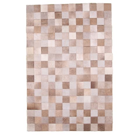 Kuhfell teppich mit individueller optik. Kuhfell Teppich Patchwork champagne 120 x 180 cm | www ...