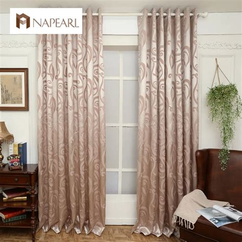 Napearl Semi Blackout Curtains Blind Jacquard Modern Design Window