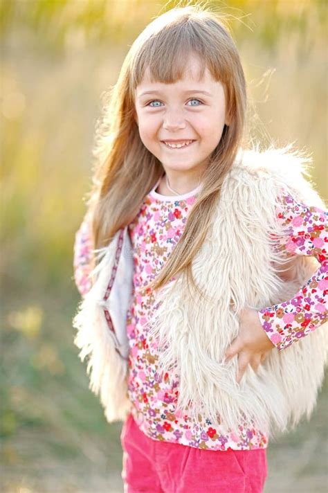 Portrait Of A Little Girl Stock Photo Image Of Smile 50526030